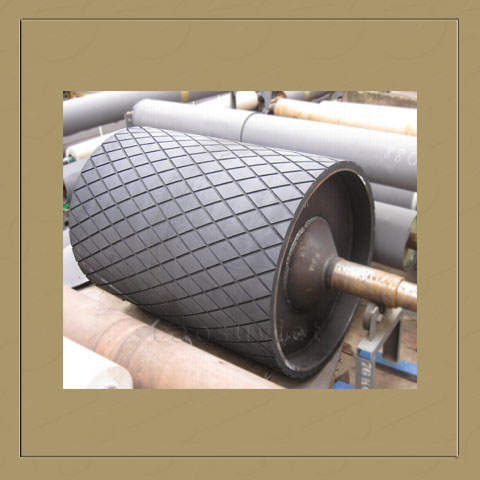 Trục băng tải có rãnh kim cương