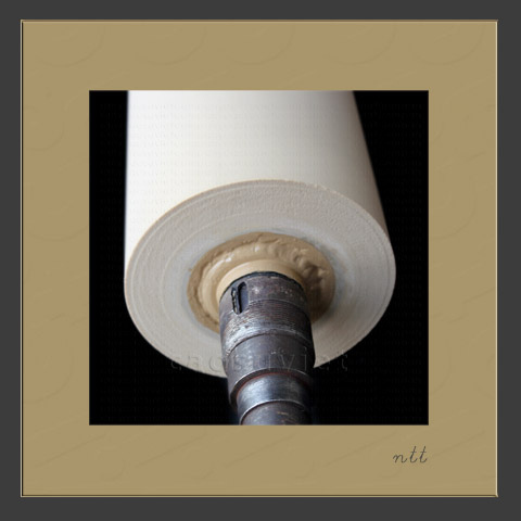 Trục cao su máy mài da